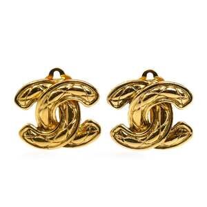 Chanel Cc Logo Clip-On Earrings Metal #246809C86B